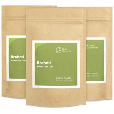 Brahmi bio en poudre, 100 g, paquet de 3 